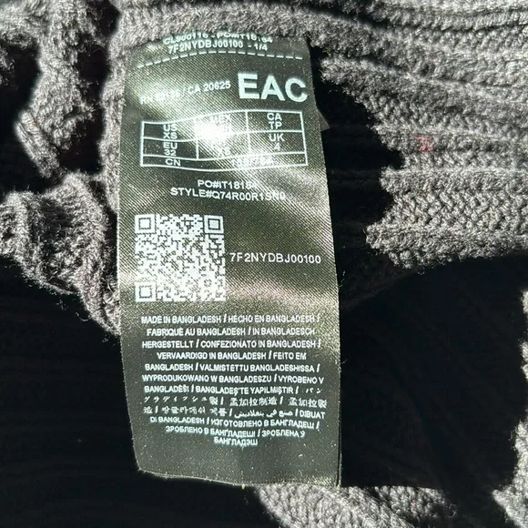 Guess Black Ribbed Knit Top - Picture 5 of 5